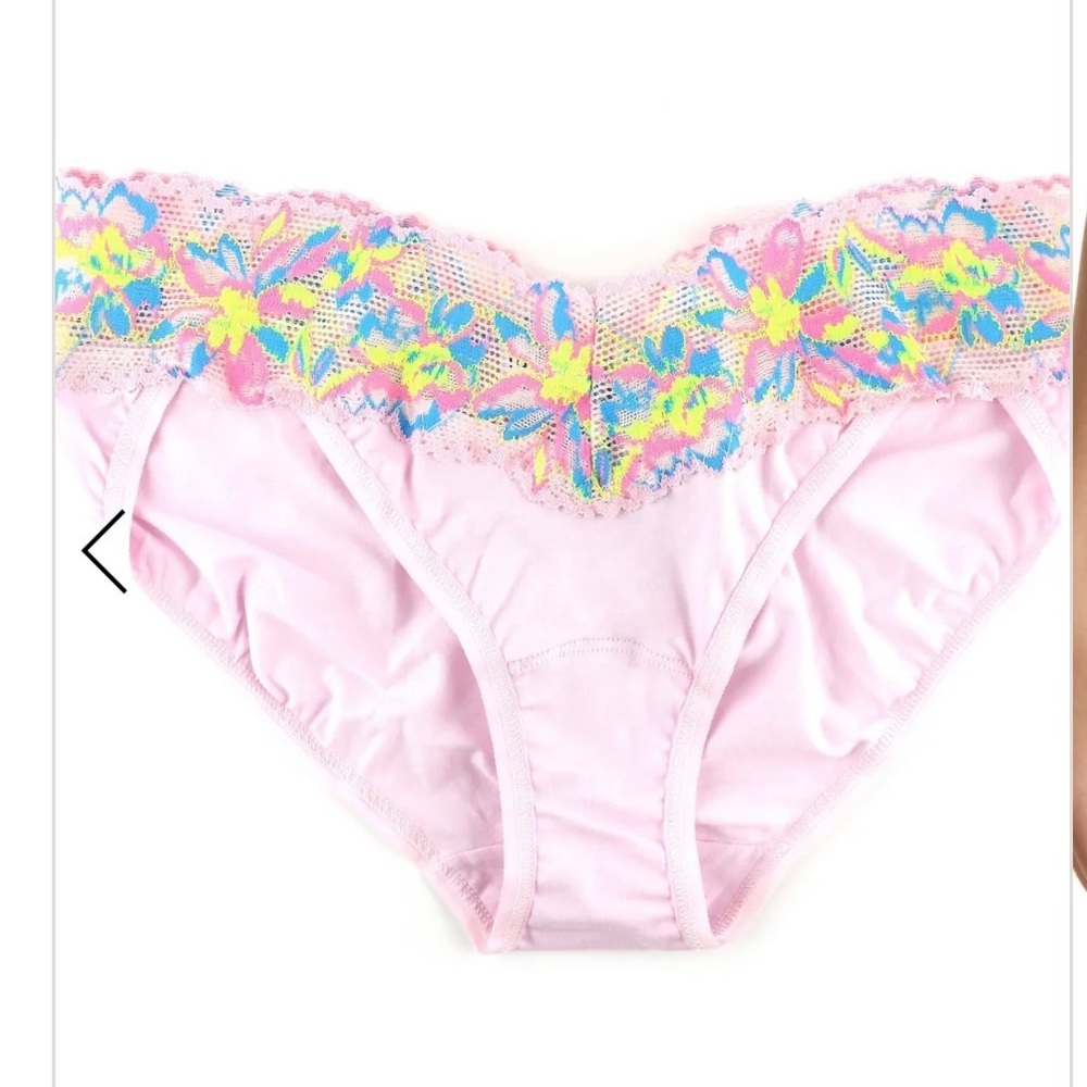 (2) Hanky Panky Supima Cotton V-kini With Contrast Trim Sale